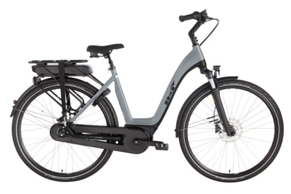 Ebike Das Original COMFORT Plus Wave Active Plus / 500 Wh / Intuvia / Light Grey - Black -Glossy Dames